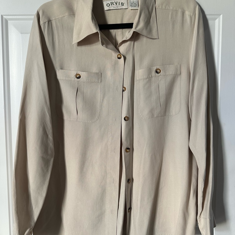 Orvis Cream Silk Shirt